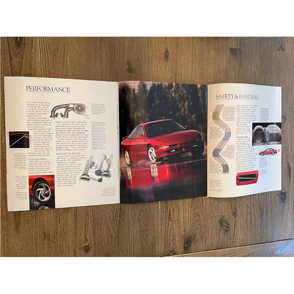 1995 FORD PROBE DEALER SHOWROOM SALES BROCHURE CATALOG GUIDE BOOKLET - Picture 4 of 8